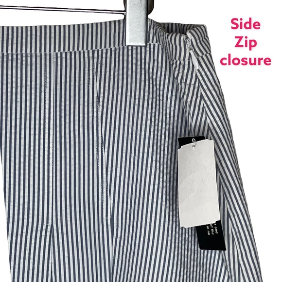 Uniform by John Paul Richard 100% Cotton Prep School Seersucker Lined Skirt 16 - Picture 4 of 8